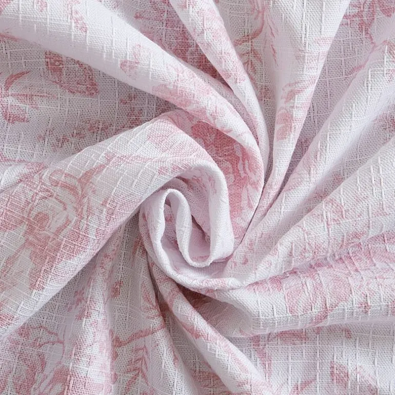 Laura Ashley Walled Garden Textured Floral Shower Curtain