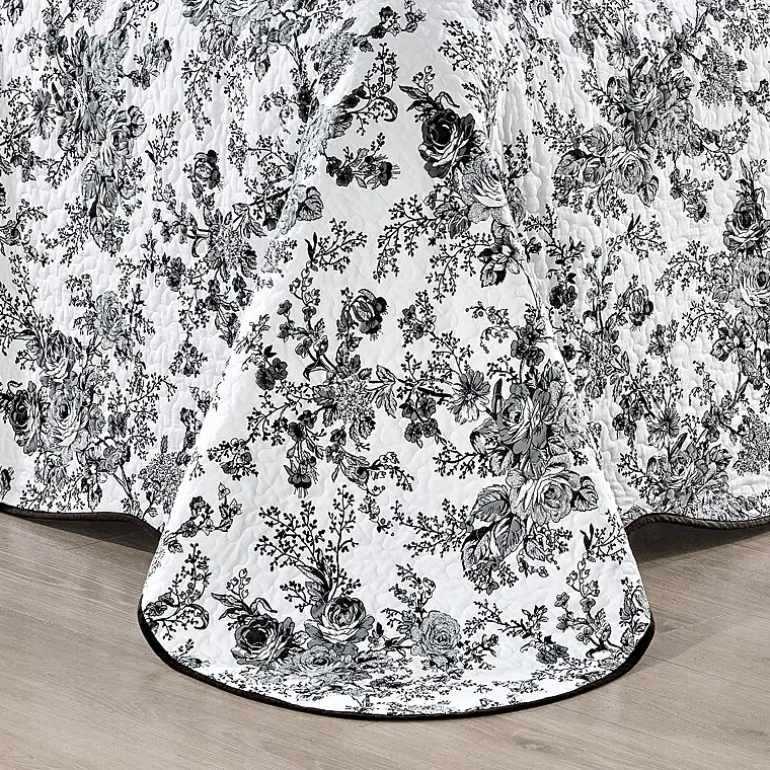 Laurel Manor Toile Garden Cotton Bedspread