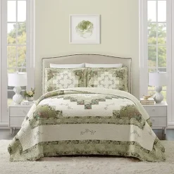 Laurel & Mayfair Alexis Floral Cotton Bedspread