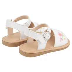 Laurenza's Baby Girls Floral Embroidered Sandals