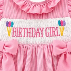 Laurenza's Baby Girls Smocked Birthday Girl Outfit Set