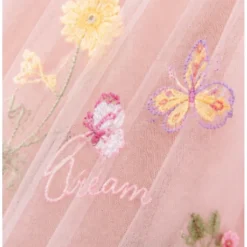 Laurenza's Toddler Girls Tulle Flower Girl Dress with Embroidery