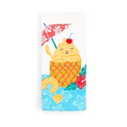 Layerings Pineapple Cat 2-pc. Kitchen Towel Set