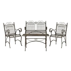 Leah Patio 4-pc. Iron Conversation Set