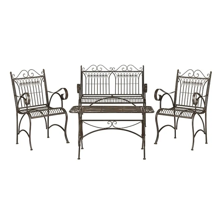 Leah Patio 4-pc. Iron Conversation Set