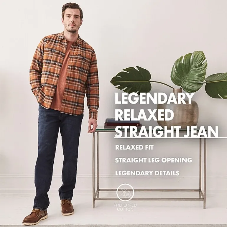 Lee® Mens Legendary Stretch Fabric Relaxed Fit Straight Jean