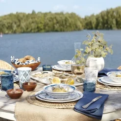 Lenox Blue Bay 20-pc. Melamine Dinnerware Set