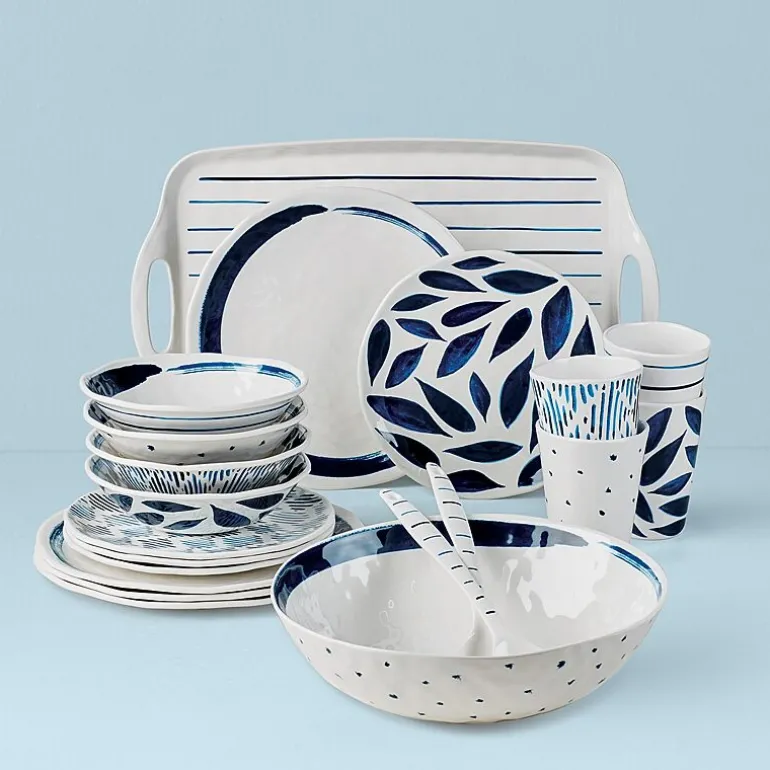 Lenox Blue Bay 20-pc. Melamine Dinnerware Set