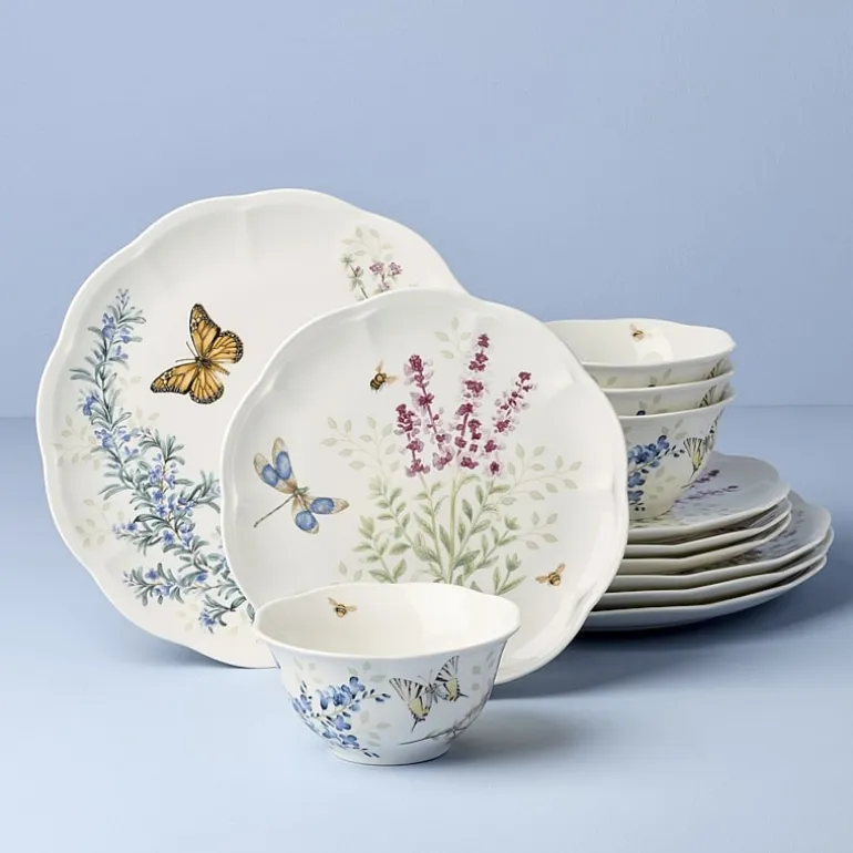 Lenox Butterfly Meadow 12-pc. Porcelain Dinnerware Set