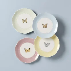 Lenox Butterfly Meadow 4-pc. Porcelain Dessert Plate