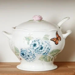 Lenox Butterfly Meadow Porcelain Soup Tureen
