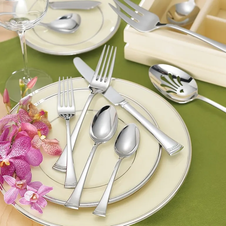 Lenox Portola 65-pc. 18/10 Stainless Steel Flatware Set