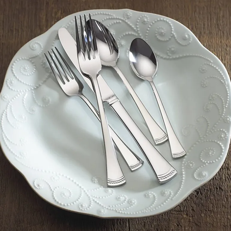 Lenox Portola 65-pc. 18/10 Stainless Steel Flatware Set