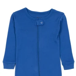 Leveret Baby Classic Solid Cotton Footed Pajamas