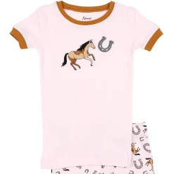 Leveret Girl & Doll Matching Short Sleeve Cotton Animal Pajama Sets