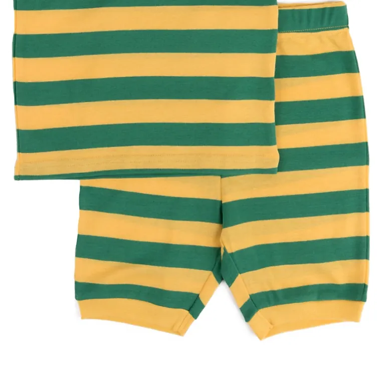 Leveret Kids 2-pc. Cotton Striped Short Sleeve Shirt & Shorts Pajama Set