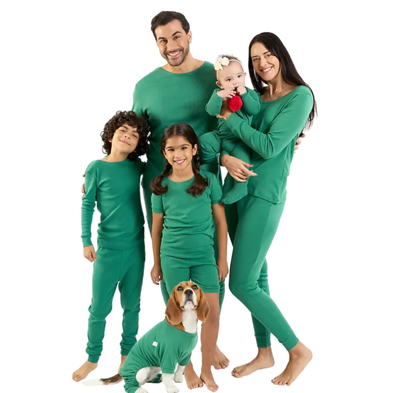 Leveret Mens 2-pc. Classic Solid Long Sleeve Cotton Snug Fit Pajamas