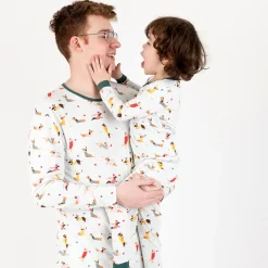 Leveret Mens 2-pc Cooling Viscose Long Sleeve Winter Holiday Pajamas