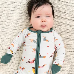 Leveret Toddler 1-pc Cooling Viscose Long Sleeve Animal Footed Pajamas