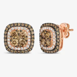Le Vian® Earrings featuring Chocolate Diamonds® Nude Diamonds™ set in 14K Strawberry Gold®