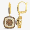 Le Vian® Earrings featuring 1 1/2 CT. Chocolate Diamonds® 1/3 CT. Nude Diamonds™ set in 14K Honey Gold™