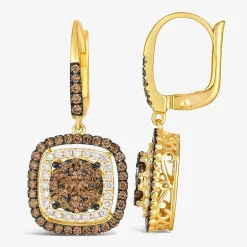 Le Vian® Earrings featuring 1 1/2 CT. Chocolate Diamonds® 1/3 CT. Nude Diamonds™ set in 14K Honey Gold™