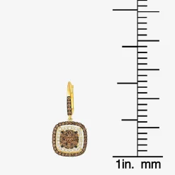 Le Vian® Earrings featuring 1 1/2 CT. Chocolate Diamonds® 1/3 CT. Nude Diamonds™ set in 14K Honey Gold™