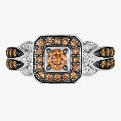 Le Vian® Ring featuring 5/8 CT. Chocolate Diamonds® 1/8 CT. Nude Diamonds™ set in 14K Vanilla, Honey or Strawberry Gold™