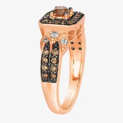 Le Vian® Ring featuring 5/8 CT. Chocolate Diamonds® 1/8 CT. Nude Diamonds™ set in 14K Vanilla, Honey or Strawberry Gold™