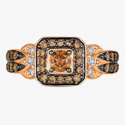 Le Vian® Ring featuring 5/8 CT. Chocolate Diamonds® 1/8 CT. Nude Diamonds™ set in 14K Vanilla, Honey or Strawberry Gold™