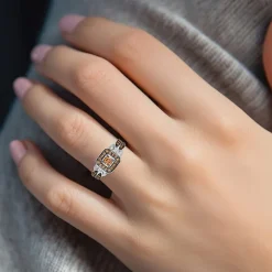 Le Vian® Ring featuring 5/8 CT. Chocolate Diamonds® 1/8 CT. Nude Diamonds™ set in 14K Vanilla, Honey or Strawberry Gold™