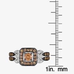 Le Vian® Ring featuring 5/8 CT. Chocolate Diamonds® 1/8 CT. Nude Diamonds™ set in 14K Vanilla, Honey or Strawberry Gold™