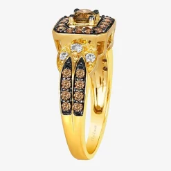 Le Vian® Ring featuring 5/8 CT. Chocolate Diamonds® 1/8 CT. Nude Diamonds™ set in 14K Vanilla, Honey or Strawberry Gold™