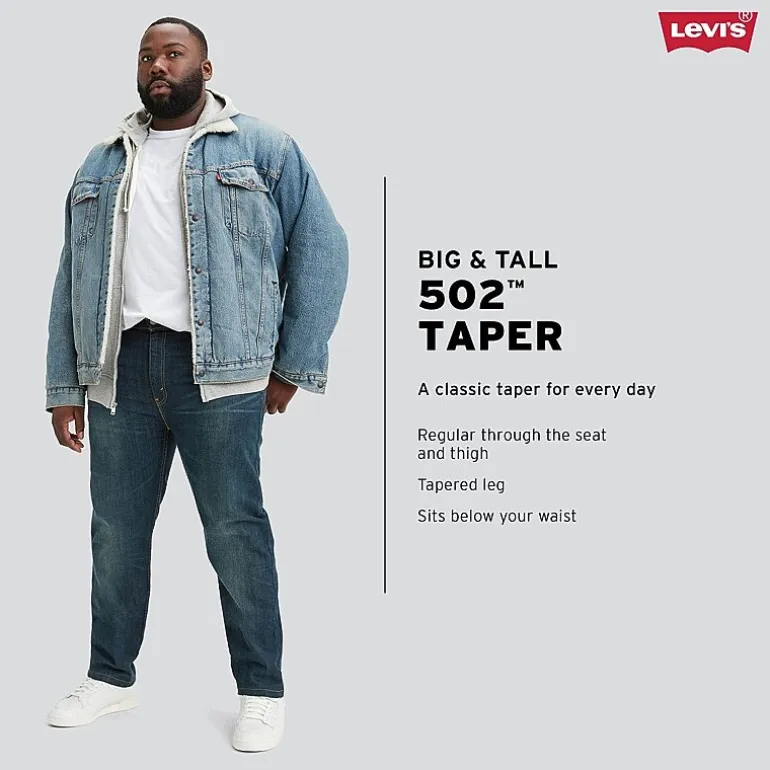 Levi's® Big and Tall Mens 502™ Regular Tapered Fit Jeans