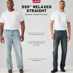 Levi's® Big and Tall Mens 559™ Straight Leg Relaxed Fit Jeans