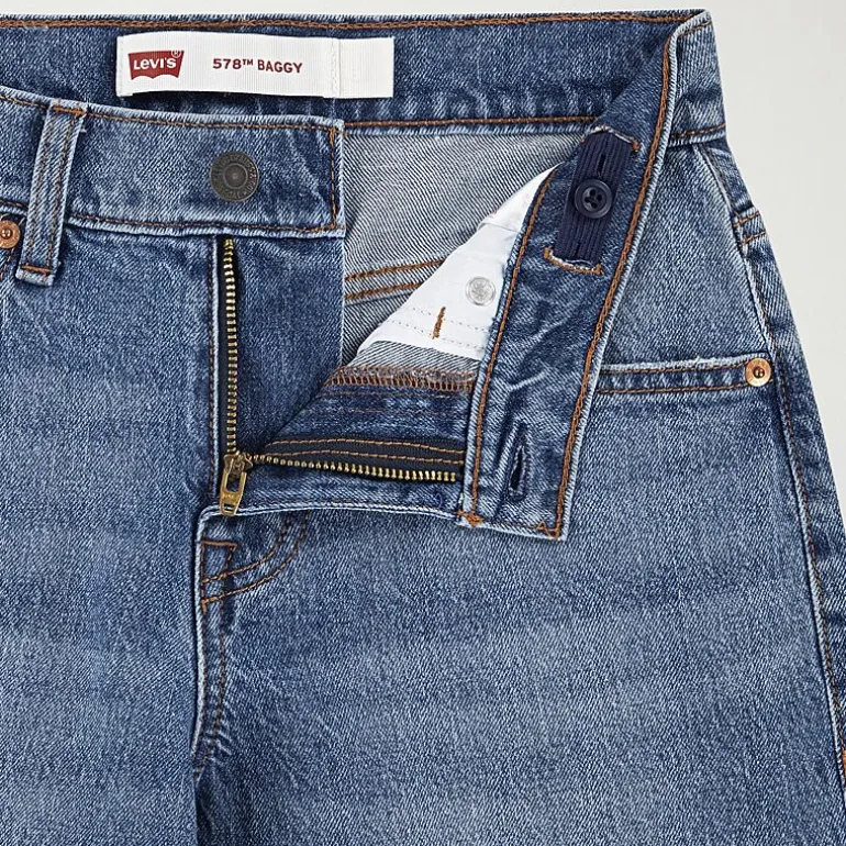Levi's® Big Kid Boys Adjustable Waist 578™ Baggy Fit Straight Leg Jean