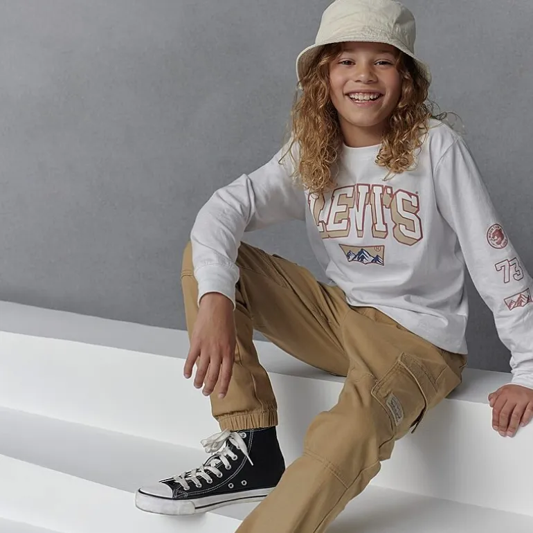 Levi's® Big Kid Boys Adjustable Waist Drawstring Waist Cuffed Cargo Pant