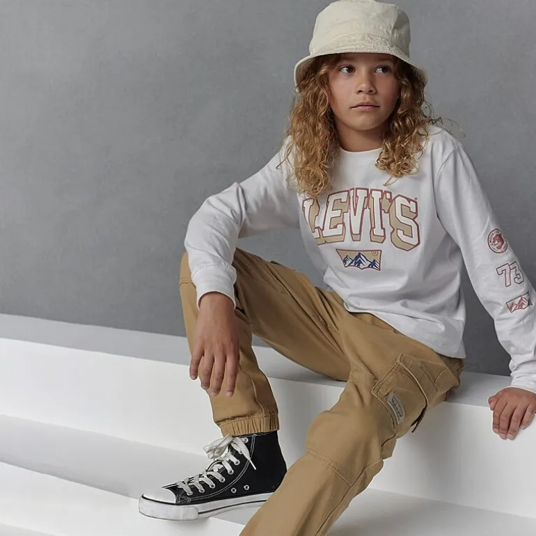 Levi's® Big Kid Boys Adjustable Waist Drawstring Waist Cuffed Cargo Pant
