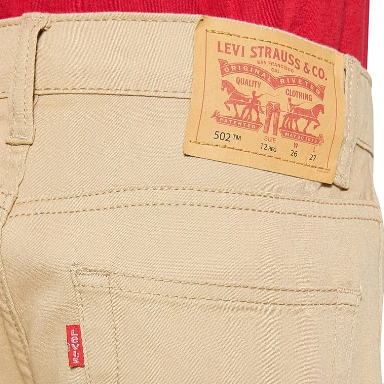 Levi's® 502 Big Kid Boys Tapered Regular Fit Flat Front Pant