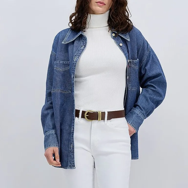 Levi's® Double Metal Loop Casual Belt, Genuine Leather Womens Belt