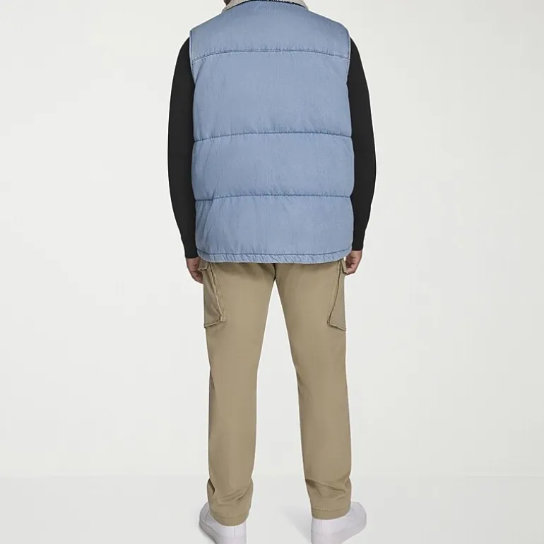 Levi's® Mens Denim Midweight Big and Tall Quilted Vest