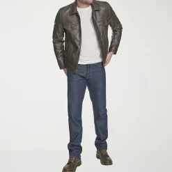 Levi's® Mens Midweight Faux Leather Trucker Jacket