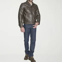 Levi's® Mens Midweight Faux Leather Trucker Jacket