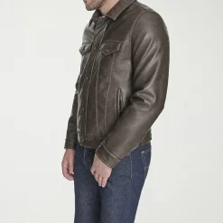 Levi's® Mens Midweight Faux Leather Trucker Jacket