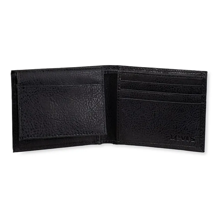 Levi's® Passcase With Embossed Logo Mens Slim Fold Wallet