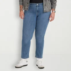 Levi's® Plus Womens Mid Rise 414 Straight Leg Jean