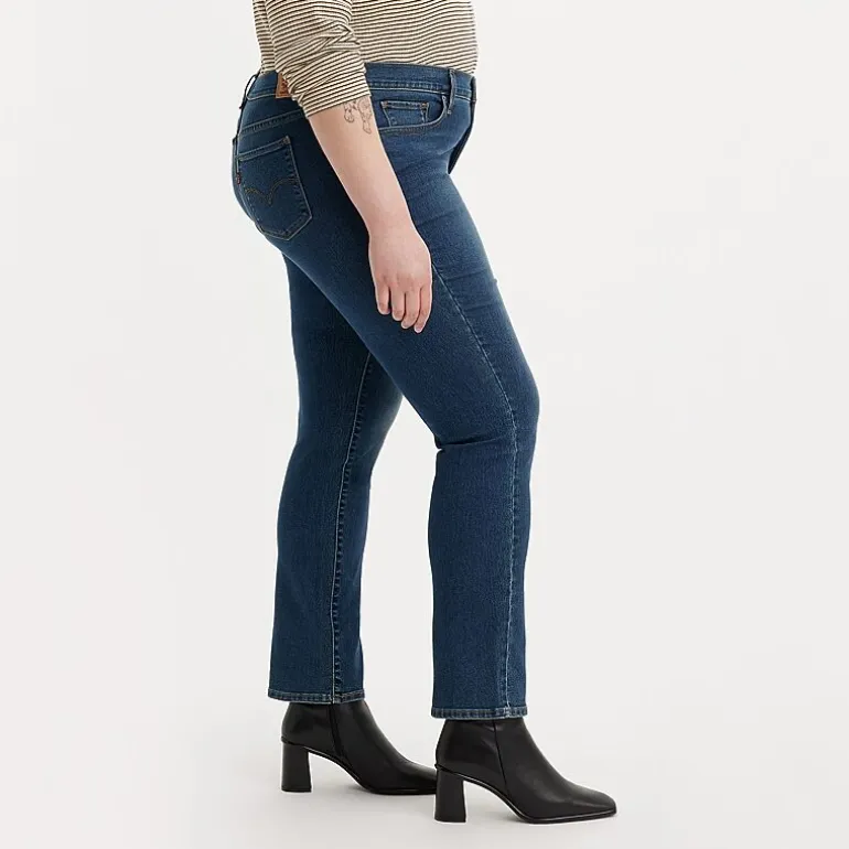 Levi's® Plus Womens Mid Rise 314 Straight Leg Jean