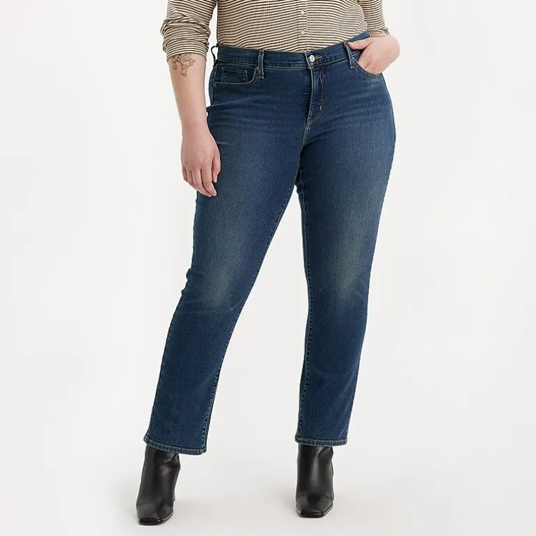 Levi's® Plus Womens Mid Rise 314 Straight Leg Jean
