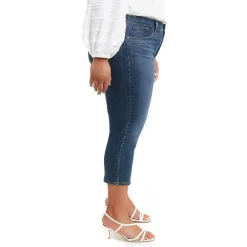 Levi's® Shaping Womens Plus Stretch Fabric Slim Mid Rise Capri Pant