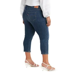 Levi's® Shaping Womens Plus Stretch Fabric Slim Mid Rise Capri Pant